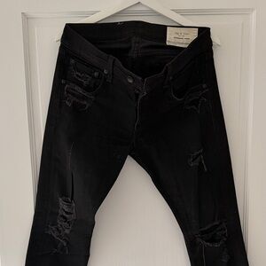 Rag & Bone Black Super Skinny Jeans, Fit 0